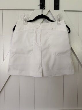 Nike Golf White Skort with Front Patch Pockets